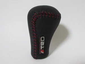 TRD TOYOTA Shift Knob 5MT Red Stitch M12×1.25 JDM from japan - Picture 1 of 3