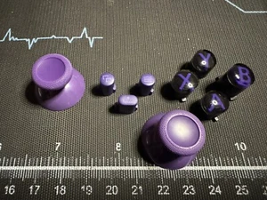 NEW Microsoft Xbox Series X 1914 Purple On Black ABXY Buttons Thumbsticks 4126 - Picture 1 of 5