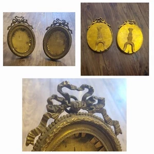 Interesting Antique French LOuis XV Pair Of Oval Picture Frame 14 X 9,5 cm - Picture 1 of 6