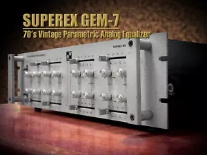 Superex Gem-7 🌈RaRe🌈 70er Vintage Stereo Parametric Frequency Equalizer - Bild 1 von 7