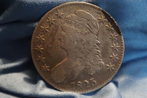 1825 50c  Original ungraded Bust Half Dollar! Cover