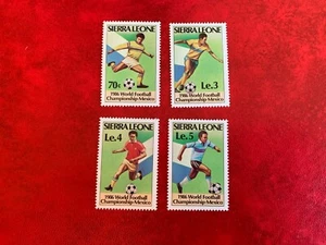 SIERRA LEONE 1986 MNH WORLD CUP FOOTBALL SOCCER MEXICO 86 - Picture 1 of 1
