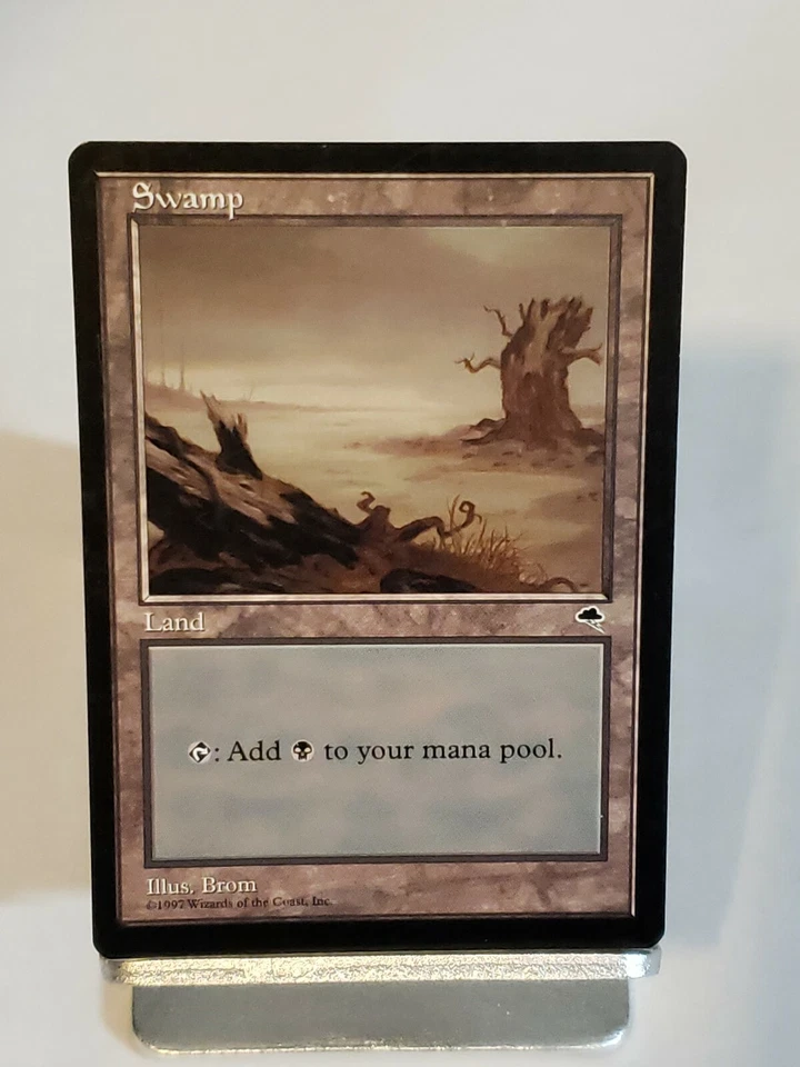 MTG Swamp (Tempest) Anthologies Regular Land Magic - Image 1 of 4