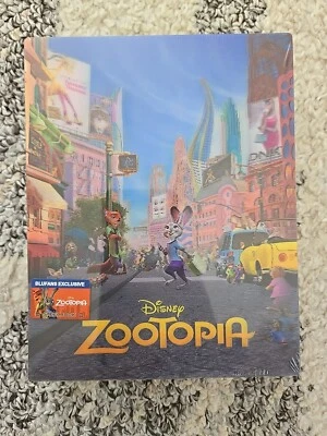ZOOTOPIA 3D + 2D Blu-ray Steelbook BLUFANS DOUBLE LENTICULAR Full Slip Disney!! - Image 1 of 4