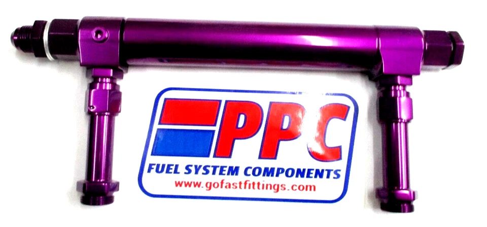 Telescopic Adjustable Fuel Log Holley 4150/4500 Polished Purple  Rigid Design - Image 1 of 1