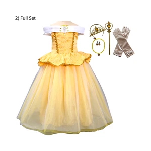 Disney-Inspired Princess Belle Beauty and the Beast Deluxe Dress +Accessories - Picture 1 of 11