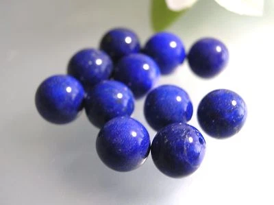 Винтажные необработанные афганские бусины из полусверленного драгоценного камня лазурита 8 мм сделай сам ювелирные изделия - Изображение 1 из 3