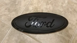 2017-19 Ford F250 F350 TAILGATE emblem MATTE/GLOSS BLACK rear only - Bild 1 von 5
