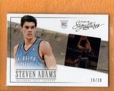STEVEN ADAMS 2013-14 PANINI SIGNATURES BK FILM ONYX ROOKIE RC #197 /20