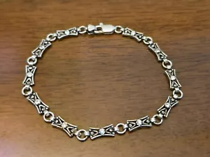 VINTAGE 925 STERLINGSILBER FLIEGE CZ DAMEN ARMBAND "ZW" HERSTELLERMARKE - Bild 1 von 9