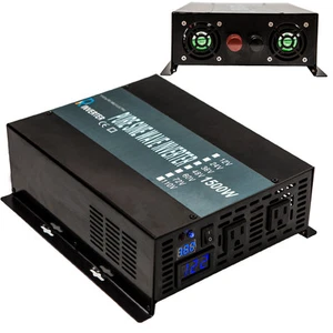 1500W Wechselrichter 36V auf 120V 220V reiner Sinus Solar DC zu AC Generator Wohnmobil - Bild 1 von 12