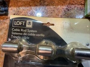 Umbra Loft Cable Rod System 108” Wide Lot Of 4  - Picture 1 of 3