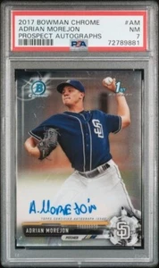 2017 Bowman Chrome Adrian Morejon Rookie Auto PSA 7 - Picture 1 of 1