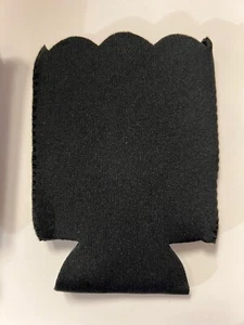 Black Can Cooler Huggie Koozie Blank Lot 25 Party Favors Wedding insulator - Picture 1 of 3
