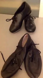 Girl's 12 Black tap shoes - Foto 1 di 12