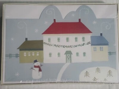 Paper Magic Group Snowman And Country House theme 18 Christmas Cards NIB - Image 1 of 2