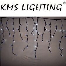 KMS LED Lichterkette Eisregen kaltweiß-schwarz 100er 2x0,7m Version 1
