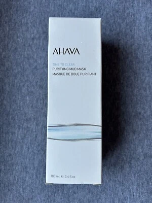 AHAVA Time to Clear Purifying Mud Mask 3.4 Oz New in Box - Free Ship - Image 1 of 3