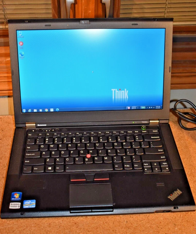 Lenovo ThinkPad T430s Core i7-3520M 2.9GHz 16GB RAM 256GB SSD Windows 7 Webcam - Image 1 of 4