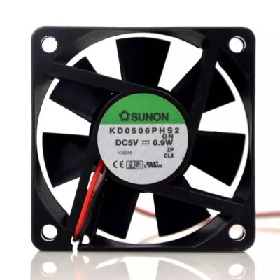 SUNON KD0506PHS2 6015 DC5V 0.9W 6CM 2-Wire Silent Cooling Fan - Image 1 of 2