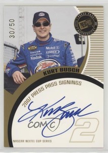 2007 Press Pass Press Pass Signings Gold /50 Kurt Busch Auto