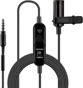 3.5mm Clip-on Omnidirectional Condenser Microphone for Smartphone, Canon/Nikon C - Picture 1 of 6