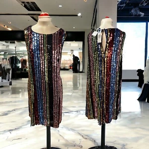 TORRID, Damen, Cocktailkleid Pailletten, mehrfarbig, Gr. XL, ärmellos, geknöpft.! - Bild 1 von 16