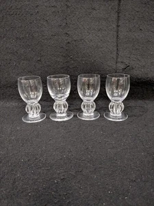 Juego de 4 vasos cordiales Lalique Alger de 3,5" de alto - Imagen 1 de 6