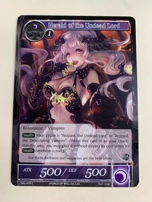 Force Of Will TCG Herald Of The Undead Lord SKL-070 C 1st Edition - Image 1 of 2