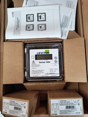 Leviton 1O240-2W Series 1000 120/240V 200A 1P3W Outdoor Kit w/ 2 Split Core CTS - Image 1 of 4