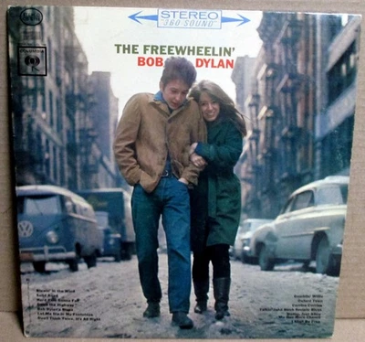 1970 LP BOB DYLAN THE FREEWHEELIN’ STEREO COLUMBIA CS 8786 VG.  - Image 1 of 4