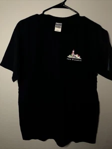 Vintage New Brunswick Canada Tourist Shirt Medium Gildan Navy Blue - Picture 1 of 6