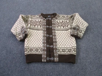 Suéter Vintage Dale Norway Mujer 40 S Lana Azteca Cierre Cárdigan Abuelo Preppy Foto 1 de 4