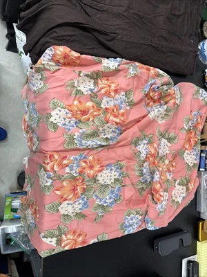 Jones New York 签名粉色丝绸长裙花卉衬里尺寸娇小 14P 全新带标签 — 第 1/3 张图片