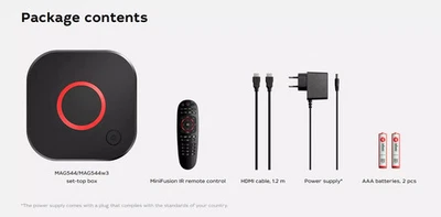 MAG 544 w3 Infomir 524 4K HDR Dual WiFi Latest Model MAGBOX UK P&P - Image 1 of 4