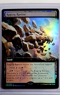 MTG Magic the Gathering UMA Ultimate Masters Box Topper Foil #U38 Raging Ravine - Image 1 of 2