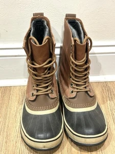 Sorel Damen 1964 CVS Stiefel wasserdichte Schneestiefel braun, Größe 7 M EINMAL GETRAGEN! - Bild 1 von 12