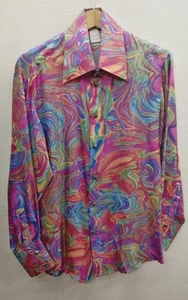 Gianni Versace Pnk All-Over Pattern Long Sleeve Shirt - Picture 1 of 7