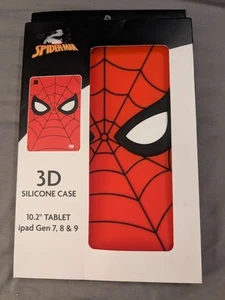 Marvel Spiderman iPad 10.2" Gen 7, 8 & 9 Silicone 3D Case Red Target Excl - Picture 1 of 5
