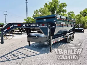 NEW 83" x 16' 14K Heavy Duty Gooseneck Roll Off Dump Trailer w/ (2) 48" Tall Bin - Picture 1 of 24