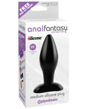 An*l Fantasy Collection Medium Silicone Plug - Black