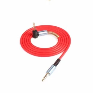 Replacement Red 3.5mm L Jack Audio AUX Cable Cord Wire Lead for Beats by Dr Dre - Picture 1 of 3
