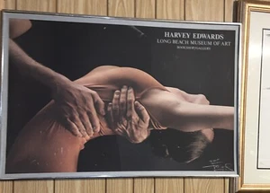Harvey Edwards BALLET Exhibition Poster 1976 Long Beach Museum of Art SIGNED - Picture 1 of 6