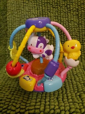 VTech Lil' Critters Shake & Wobble Busy Ball Baby Toy, Purple Pink Shake Music - Image 1 of 3