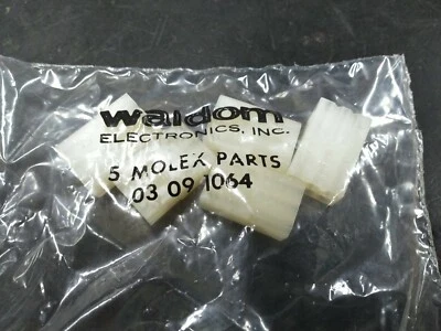 (5) Conector de doble fila Waldom Molex 03091064 3 posiciones Foto 1 de 2