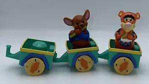 MEGA BLOKS Winnie The Pooh Musical Train Replacement Cars + Tigger & Roo Figures - Picture 1 of 5