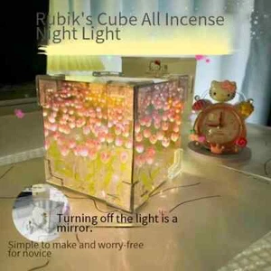 Handmade DIY Flower Cube Tulip Stereo Night Light Material Package for Gift - Picture 1 of 6