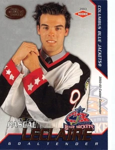 2002-03 Pacific Calder #111 Pascal Leclaire RC /825 - Picture 1 of 2