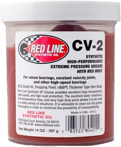 Red Line CV-2 Grease with Red Moly (80401) 14oz Jar - Picture 1 of 1