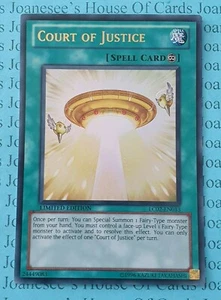 Court of Justice LC02-EN013 Ultra Rare Yu-Gi-Oh Card Limited Edition New - Picture 1 of 3
